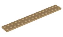 Placa 2x16 Bege Escura