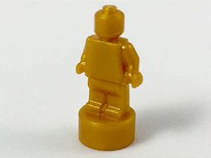Estatueta Troféu Dourado Perolado