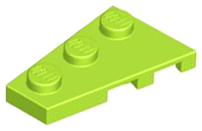 Placa 3x2 Esquerda Verde Limão