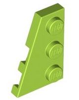 Placa 3x2 Esquerda Verde Limão