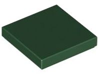 Placa Lisa 2x2 Verde Escura