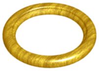 Pneu de Roda e Polia Dourado Perolado