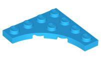 Placa Modificada 4x4 com contorno curvo Dark Azure