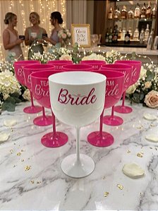 Taça de Gin 450ml ou 550ml TEAM BRIDE - Chá de Lingerie