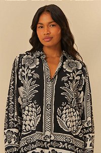 Camisa Jardim Romanc - farm