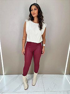 Calça Bordo Vinho Terroso - open