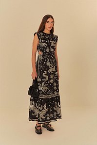 Vestido Barrado Pass - Farm