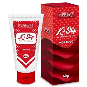 K + Slip - Gel Lubrificante Aromatizado - Morango - 60g