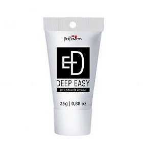 Gel Bisnaga Deep Easy Preto Anal 25g - Hot Flowers