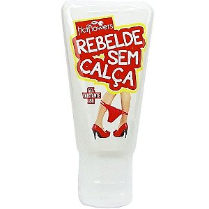 Rebelde sem Calça Gel Anal Hot Flowers 15g