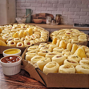 Mini Assados Variados (100 unidades)