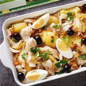 Porção de Bacalhau à Portuguesa (500 g cada)