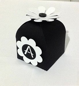 Caixinha Flor com etiqueta