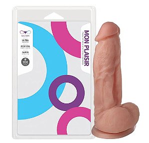 Penis com Escroto e Ventosa 18 X 4,5 cm