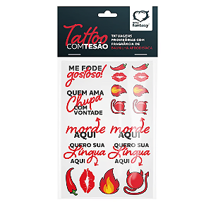 CARTELA DE TATUAGENS PROVISORIAS