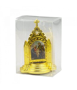 Altar Dourado Sagrada Família Uso Carro 6.5 CM