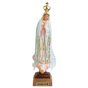 Nossa Senhora de Fátima Pintada 15 CM - Portugal