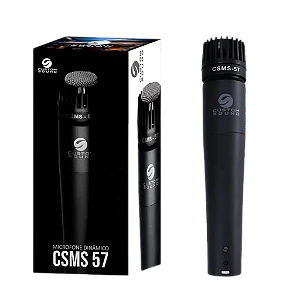 MICROFONE CUSTOM SOUND CSMS 57 COM CABO XLR - PRETO