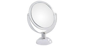 Espelho de Aumento 5X Dupla Face com Moldura de Plástico JZ007