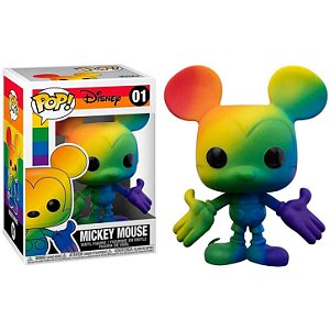 Mickey Mouse Pride Arco-Íris Colorido (01) Edição Especial - Disney - Funko Pop