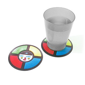 Porta Copos Retro Genius - 4 uni