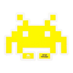 Placa Space Invaders - Metal 33cm