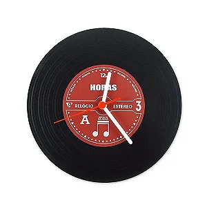 Relógio de Parede Disco de Vinil