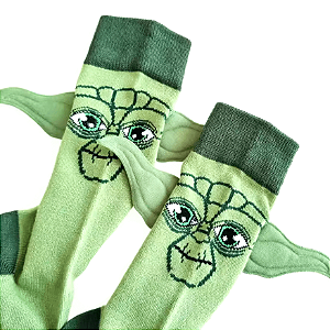 Par de Meias Mestre Yoda