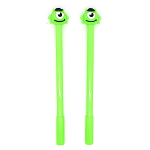 Caneta Gel Fina Mike Wazowski - Monstros S. A. - 2 Unidades