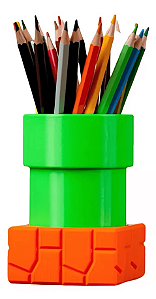 Porta Lápis - Encanamento Super Mario