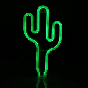 Luminária Neon Cactus Led USB