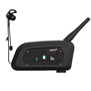 Intercomunicador Ejeas V6C 800m Conecta Até 6