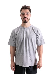 Camiseta Iron Fitness Oversized Cinza Mescla