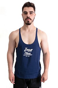 Regata Stringer Iron Fitness Azul Marinho