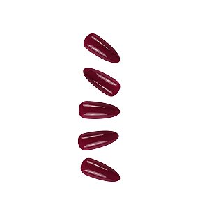 Unha Postiça Autocolante Gloss Amendoada Rosé