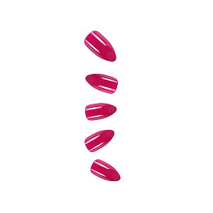 Unha Postiça Autocolante Gloss Stiletto Rosé