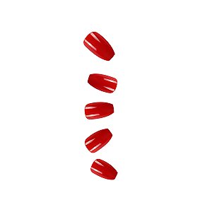 Unha Postiça Autocolante Red Bailarina Gloss