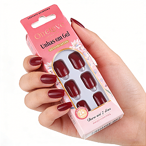 Unha Postiça Autocolante Cherry Gloss