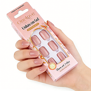 Unha Postiça Autocolante Nude Gloss