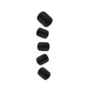 Unha Postiça Autocolante Decorada Black Matte
