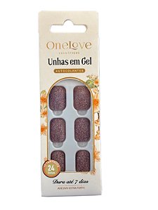 Unhas Autocolantes Decoradas Space Glitter