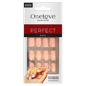 Combo unhas postiças Nude mais Cola de 5g
