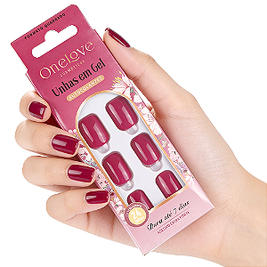 OL-0153 Unha Postiça Autocolante Rosé Gloss