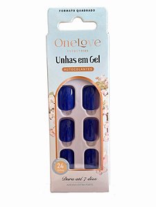 Unha Postiça Autocolante Dazzling Blue Gloss
