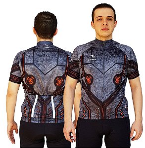 CAMISA CICLISMO MASCULINA SÓDBIKE, PROTEÇÃO SOLAR 20, ZIPER FULL