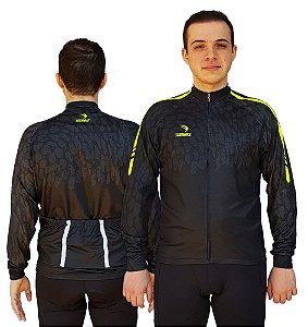 CAMISA CICLISMO MASCULINA FLANELADA SÓDBIKE, PROTEÇÃO SOLAR 20, ZIPER FULL