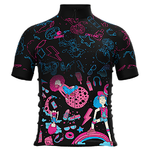 CAMISA CICLISMO INFANTIL SÓDBIKE, PROTEÇÃO SOLAR 20, ZIPER FULL, TEEN