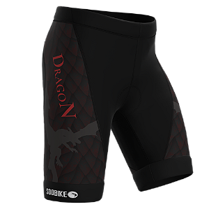 BERMUDA CICLISMO INFANTIL SÓDBIKE, PROTEÇÃO SOLAR 30, FORRO GEL E ESPUMA MISTO, DRAGON