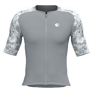 CAMISA ELITE CRONOS SÓDBIKE, PROTEÇÃO SOLAR 50, ZIPER FULL, CINZA