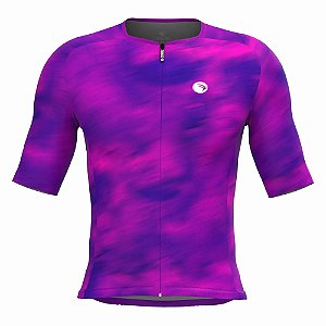 CAMISA ELITE CRONOS SÓDBIKE, PROTEÇÃO SOLAR 50, ZIPER FULL, ROXA